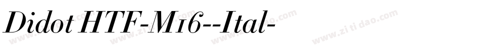 Didot HTF-M16--Ital字体转换